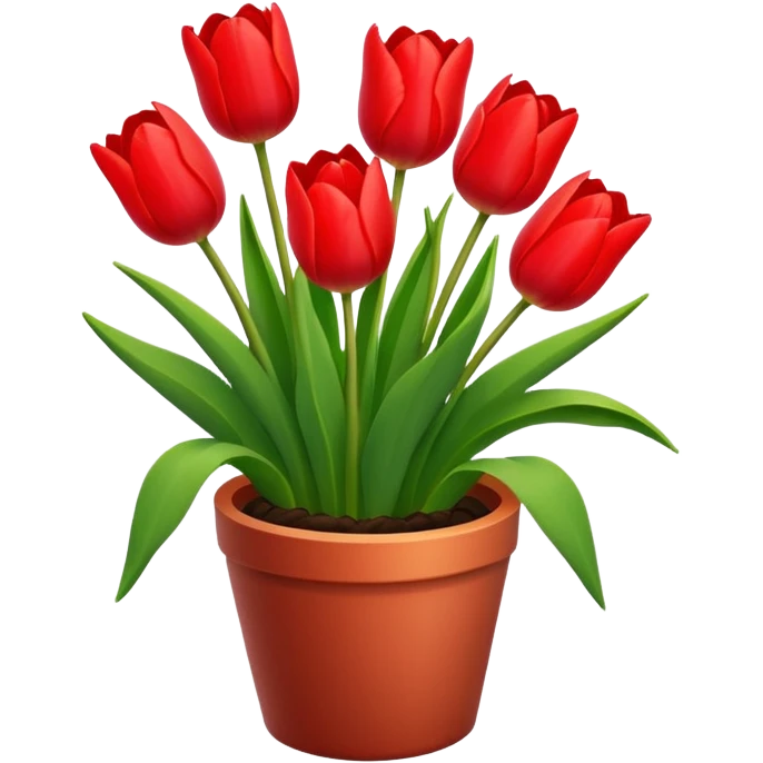 tulips pot emoji