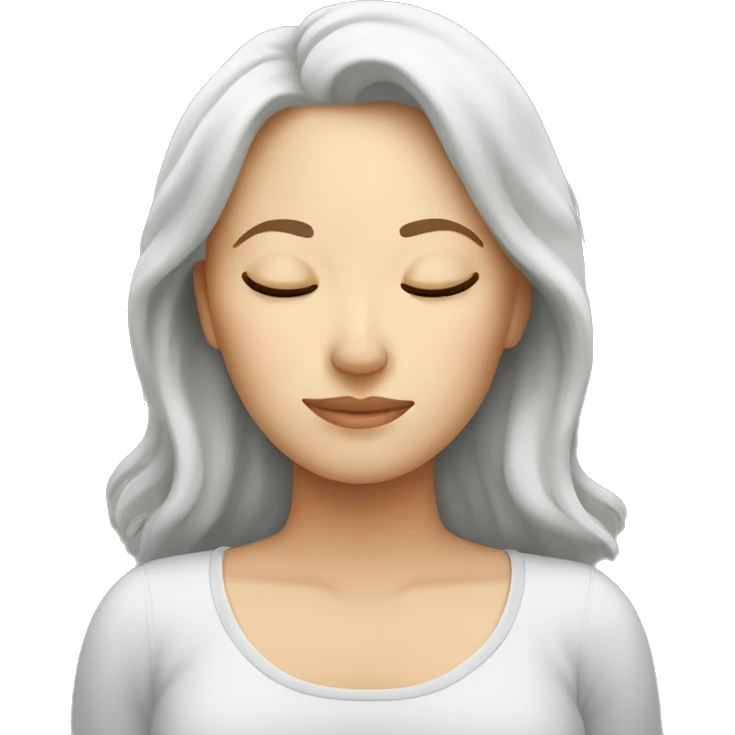 white  woman are sleeping emoji