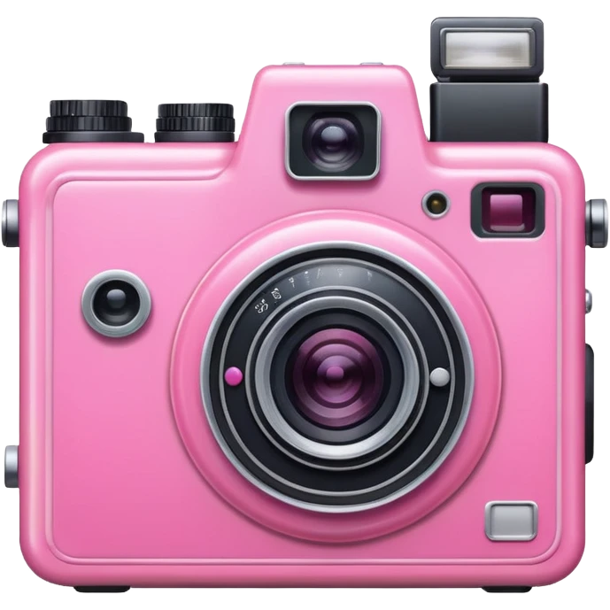 pink photocamera emoji