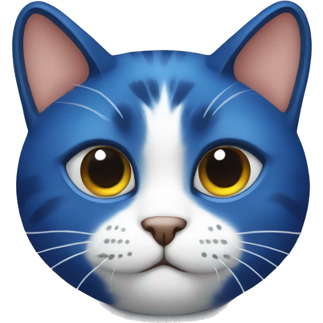 Gato ojos azules emoji