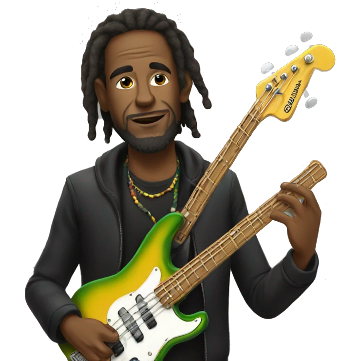 reggae bassist  emoji
