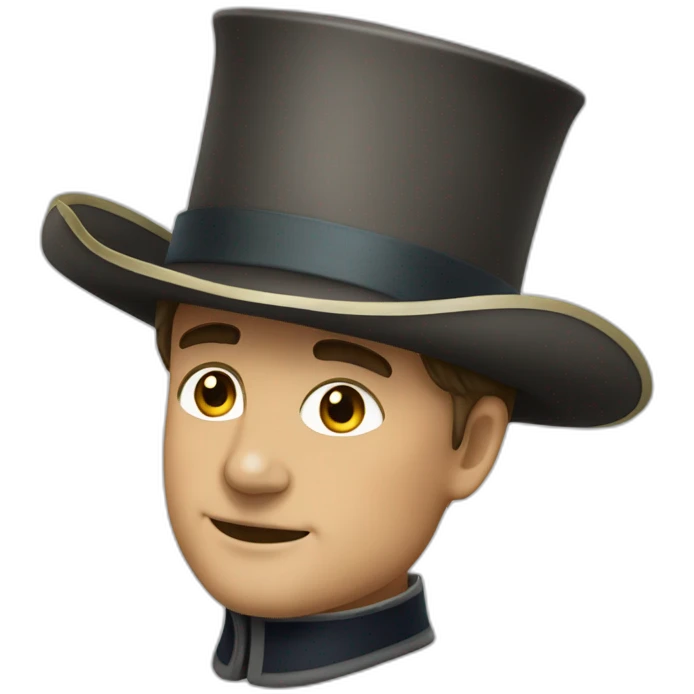Napoléon avec son chapeau emoji