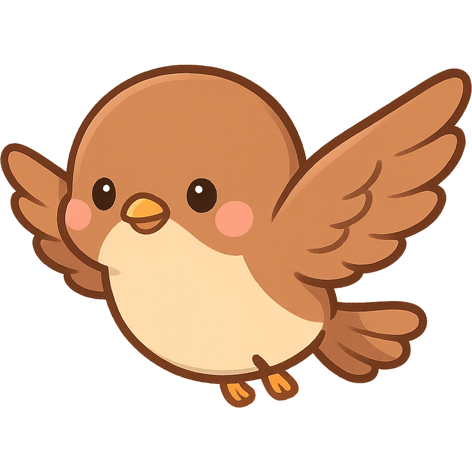 飞翔的小鸟 emoji