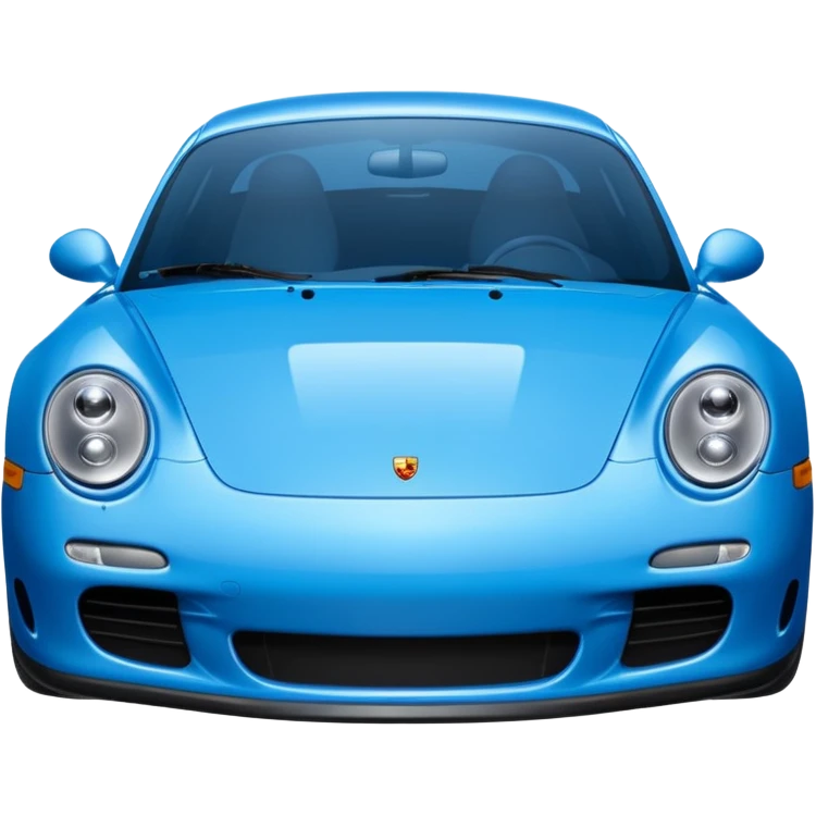2004 blue porsche carrera with eyes emoji
