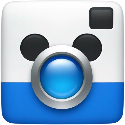 The logo of the zoom online conference program emoji