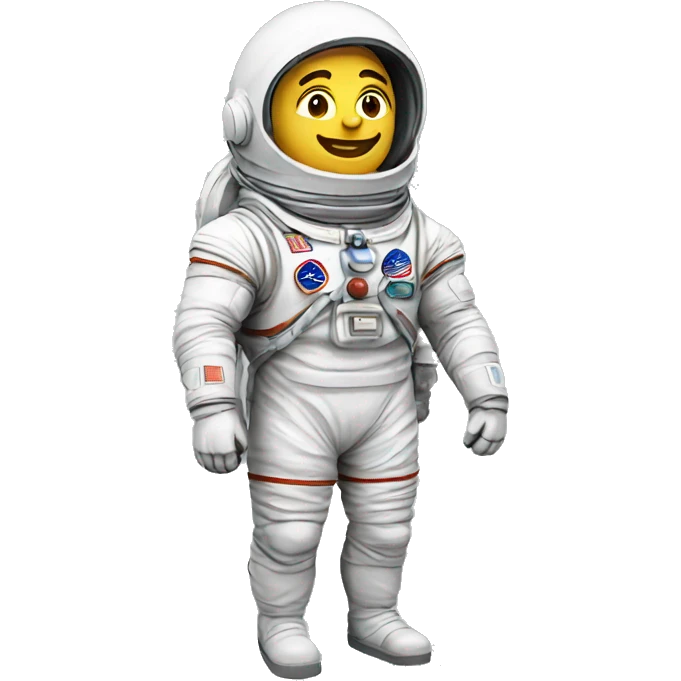 Greek statue of an astronaut emoji