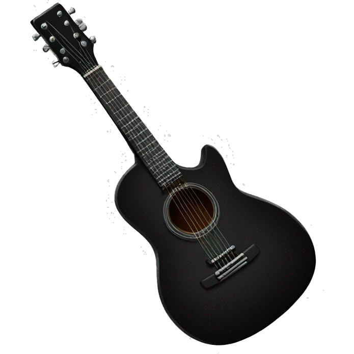 Black guitar emoji