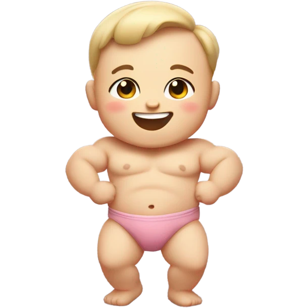 Buff baby emoji