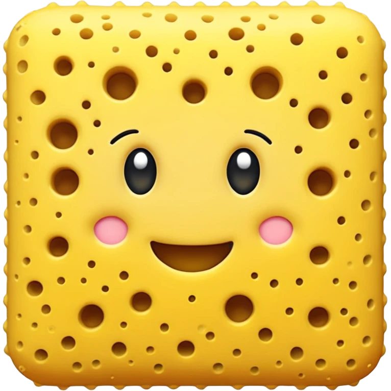 sponge fabric without face emoji