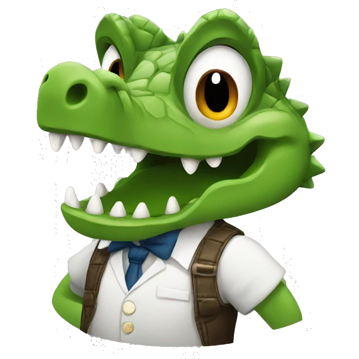 Crocodile mad  emoji