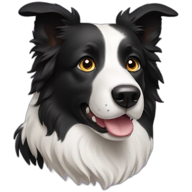 border collie dog emoji