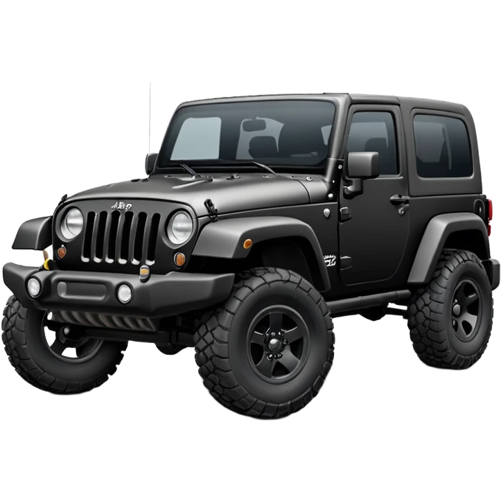 A Jeep Wrangler that has muscles emoji