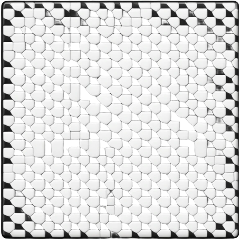 Black and white squares emoji