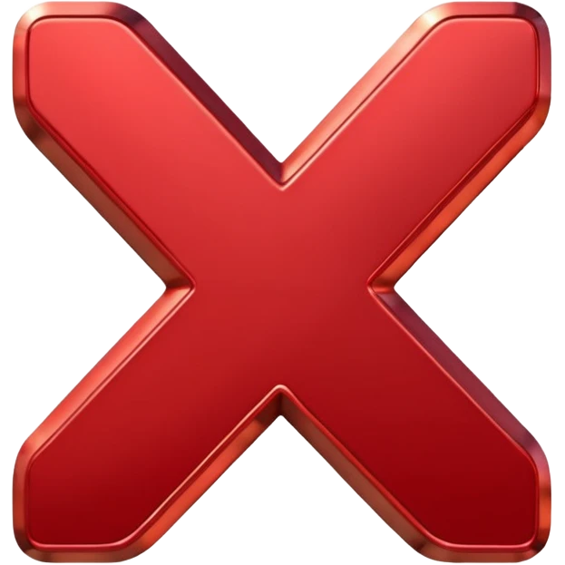 hashtag symbol red 3d emoji