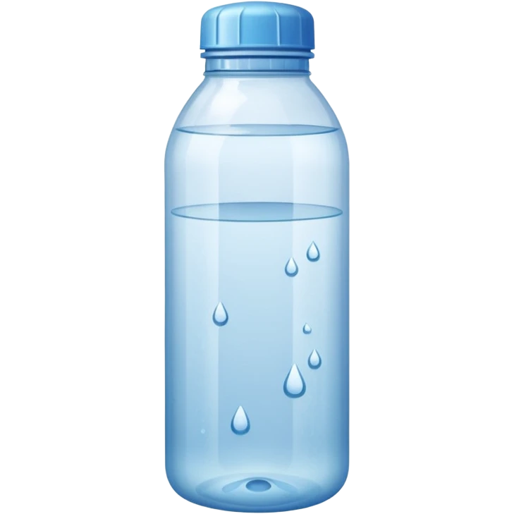 A water bottle emoji