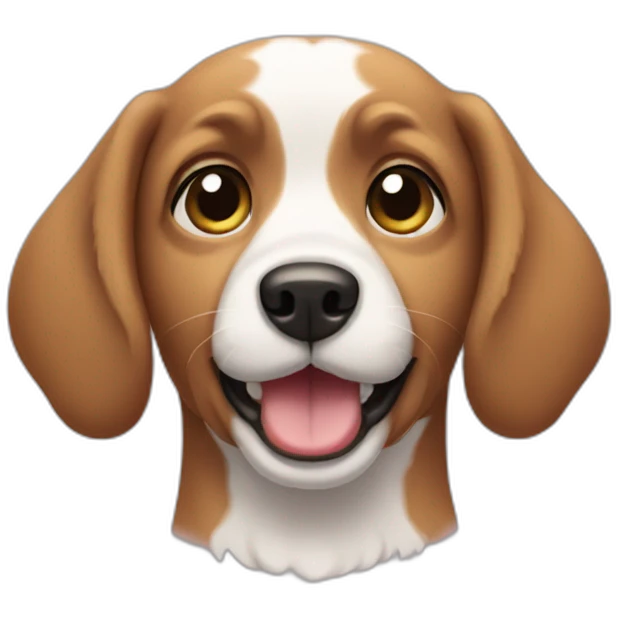 cachorro rindo emoji