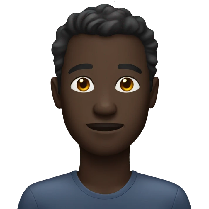 dark skin man emoji