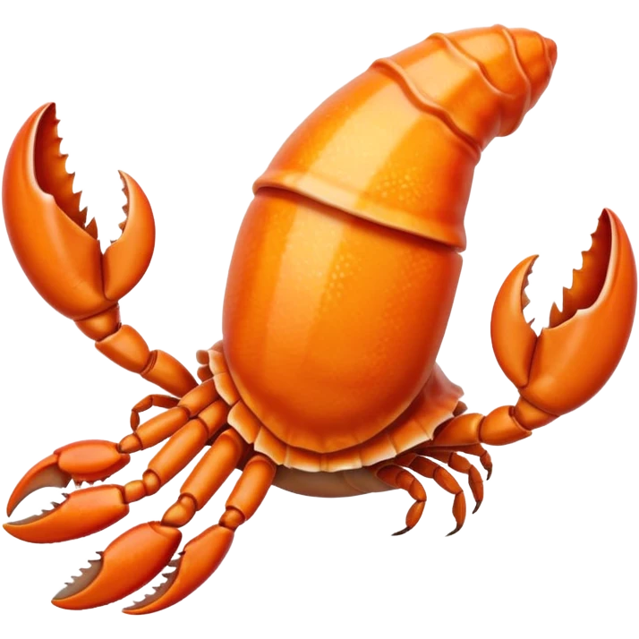 🦞🐚 una claw saliendo del emoji de shell emoji
