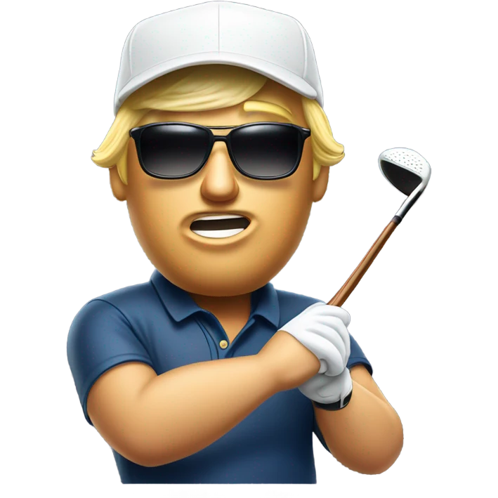 trump golfing emoji