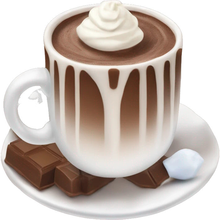 Hot chocolate in a cup ￼ emoji