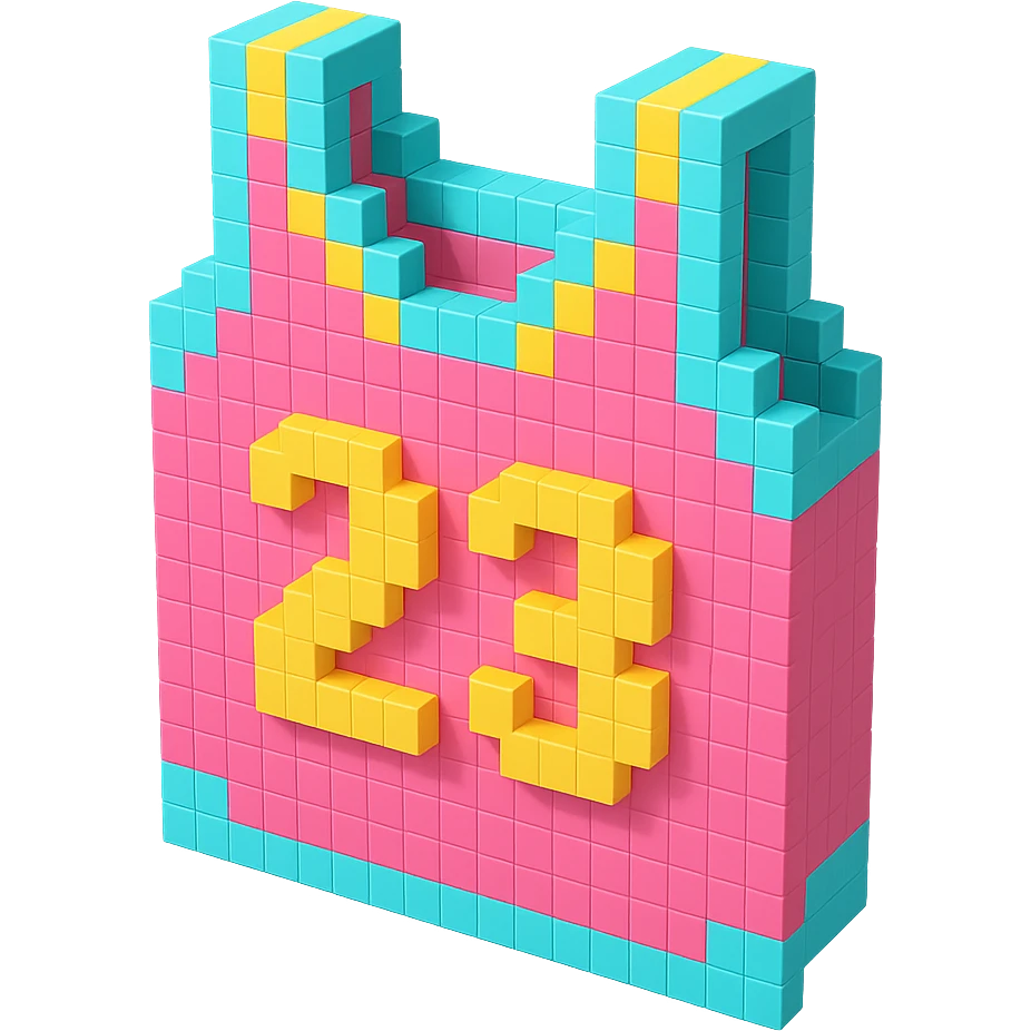 розовая баскетбольная майка с надписью "23", no background emoji