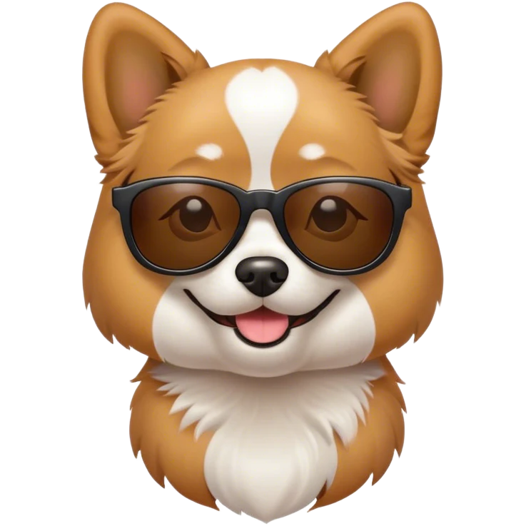 Dog with sunglasses  emoji