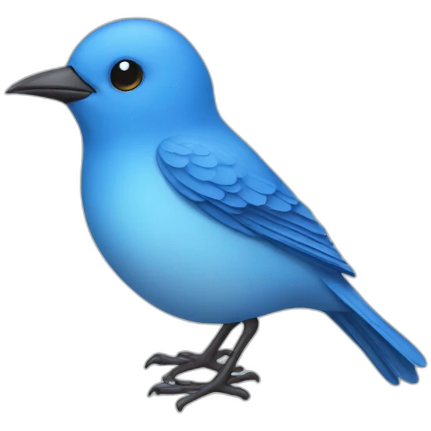 bird blue emoji