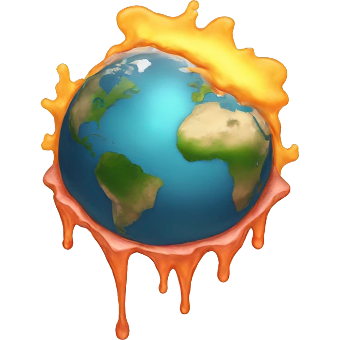 melting planet earth emoji