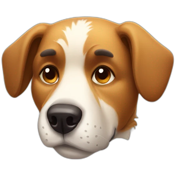 Sleepy Aussie dog emoji