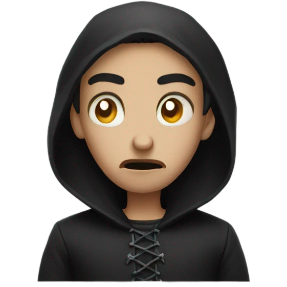 upset gothic emoji