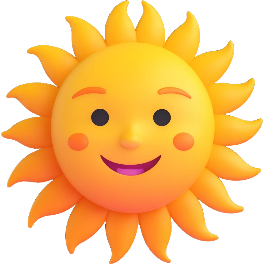 smiling sun emoji