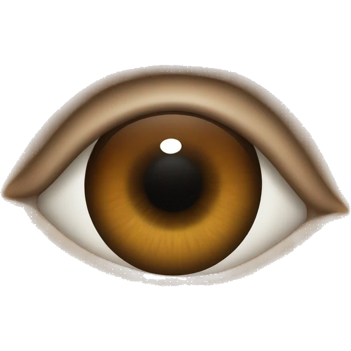 Brown colour eye  emoji