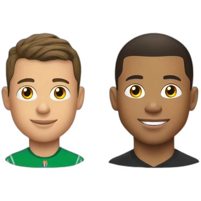 mbappe et cristiano emoji