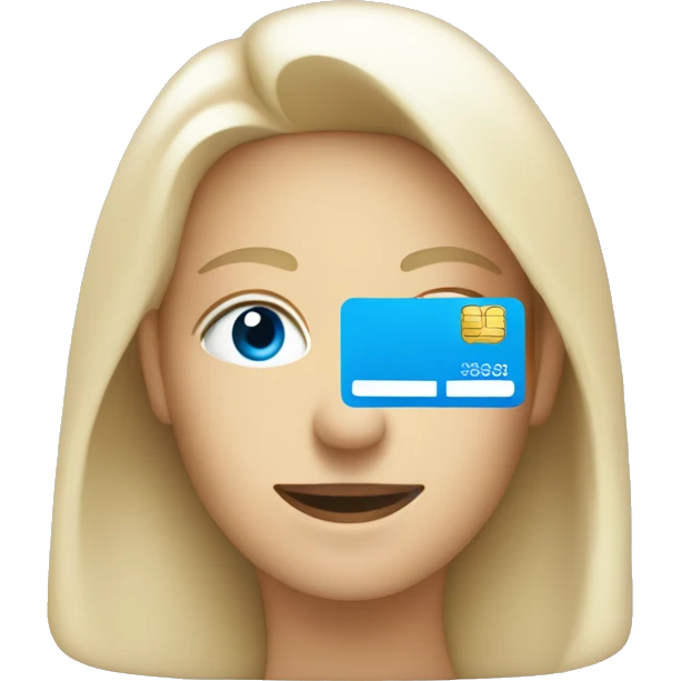 make a credit card colour blue emoji