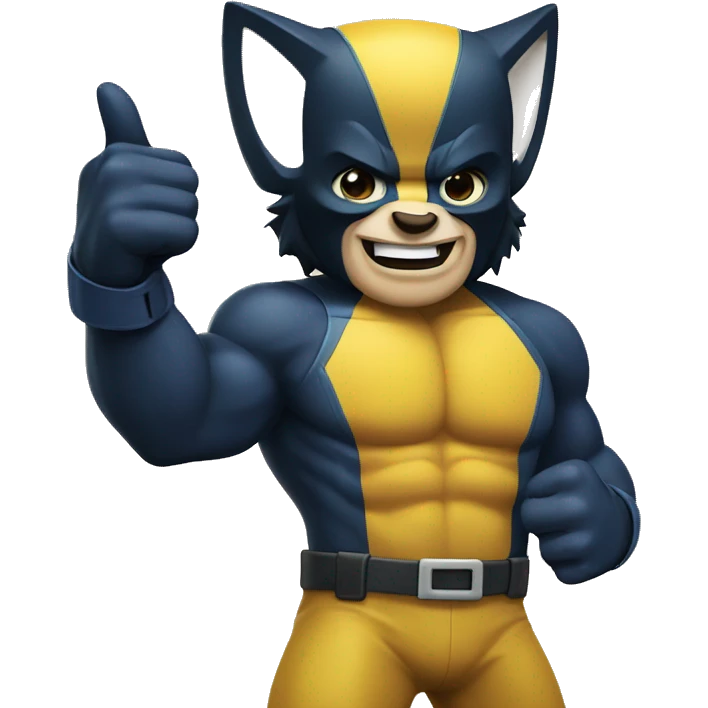  wolverine giving thumbs up emoji