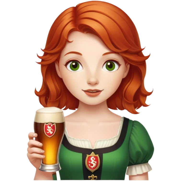 Irish Redheaded Girl with Smithwick’s  emoji