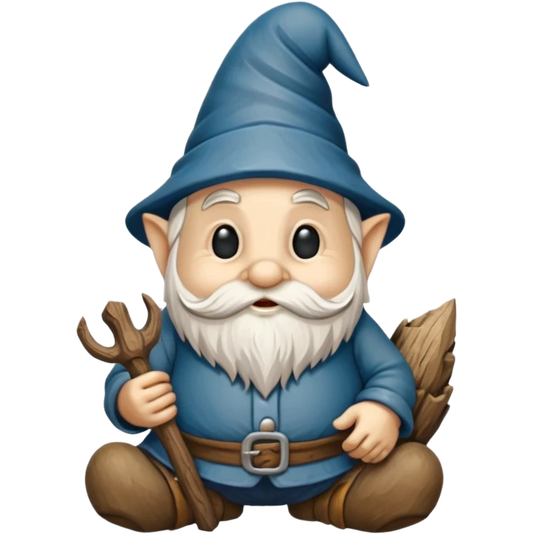 Wood carving. Of knome emoji