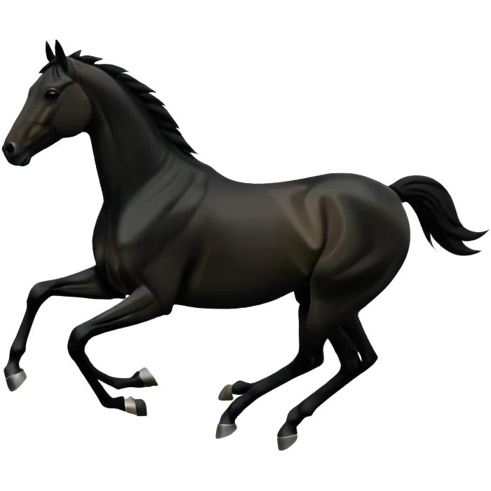 gallop silhouette emoji