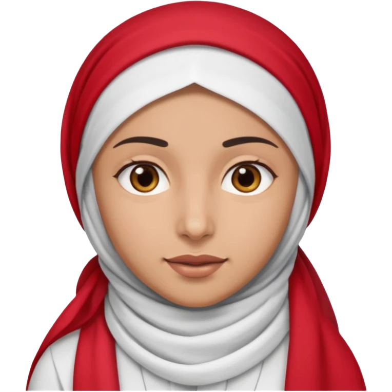 Arab with red and white headscarf emoji