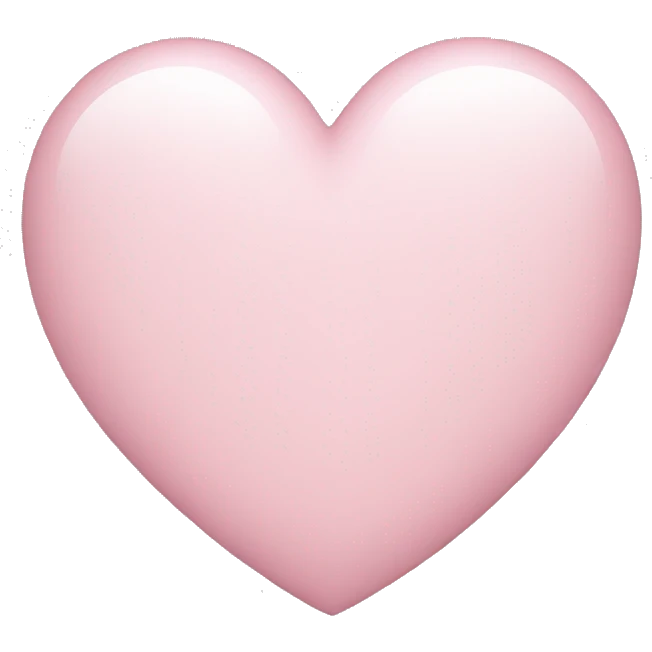 Light pink heart emoji