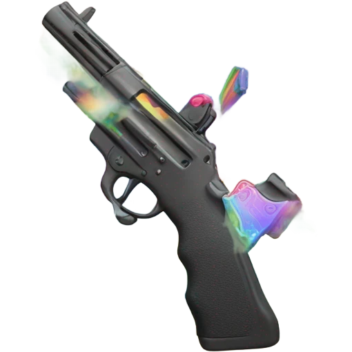 Rainbow with gun  emoji