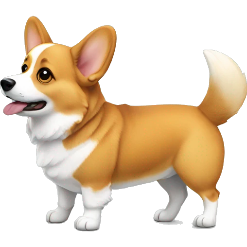 Corgi on back emoji