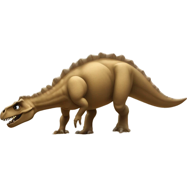 Dinosaur in sand emoji