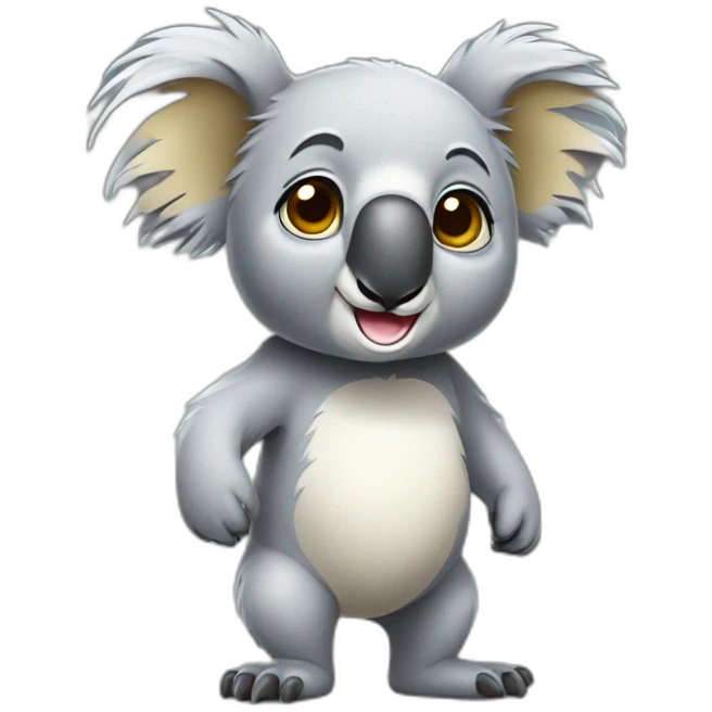 full body koala emoji