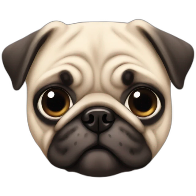 cute pug emoji