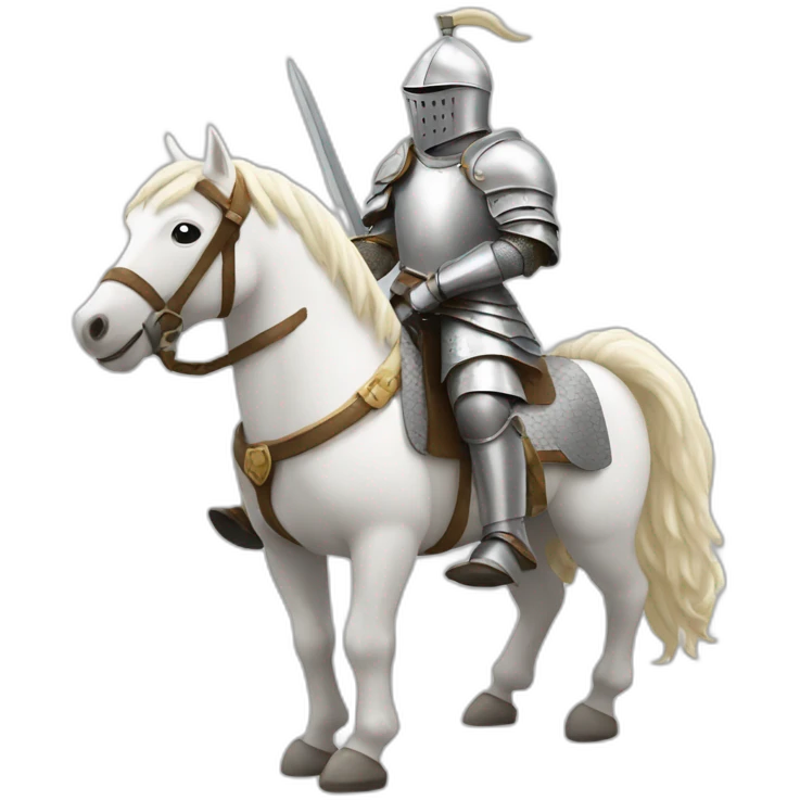 Knight on a white horse emoji