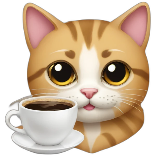 cat, coffe emoji