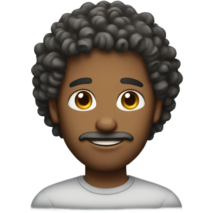 husband with curly hair emoji