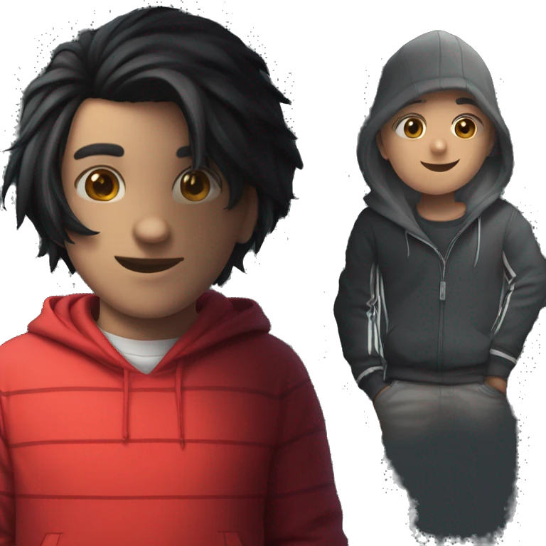 "Happy boy in hood" emoji