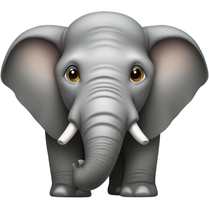 Elephant with no nose emoji
